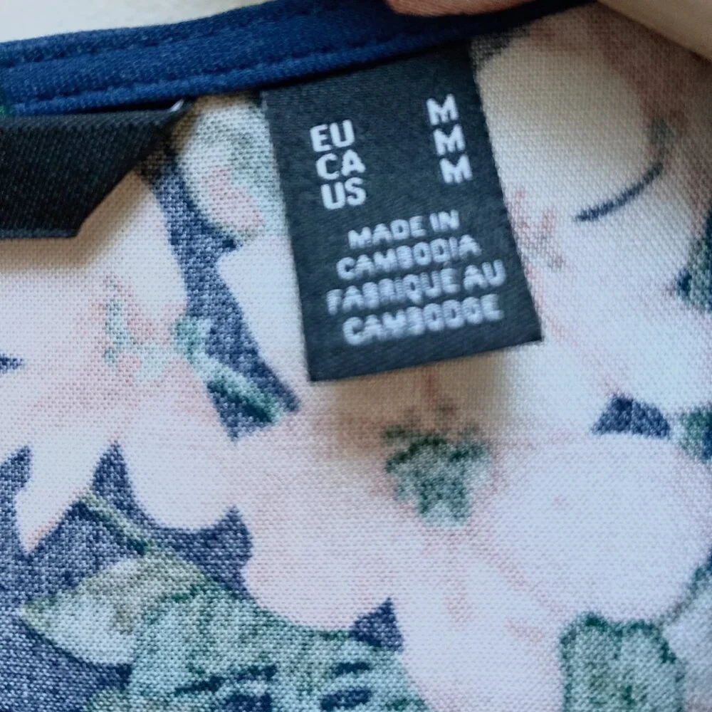 Vero Moda Floral Short Sleeve Crop Top - Picture 6 of 8